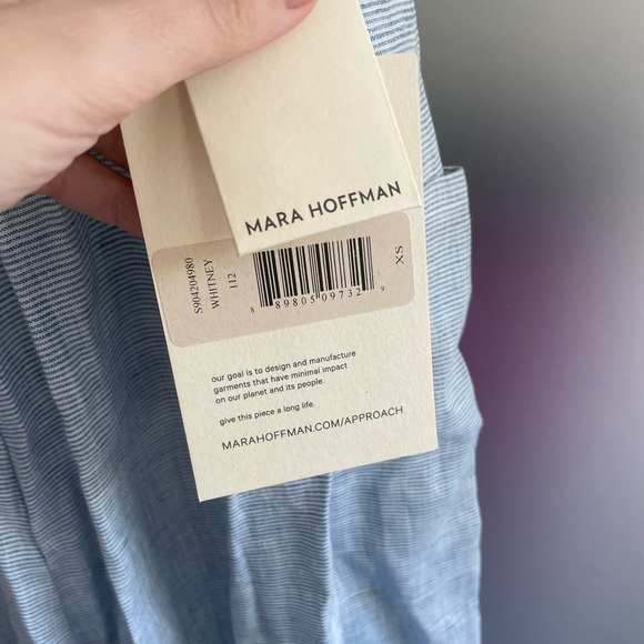 EUC MARA HOFFMAN Whitney coverup seaside blue - Picture 7 of 8